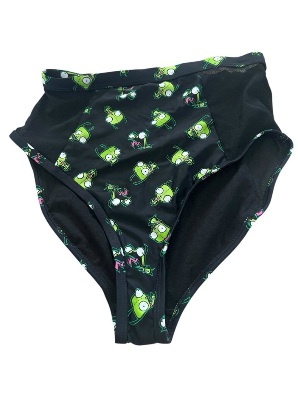 Invader Zim GIR Poses Mesh High-Waisted Swim Bottoms Size Medium